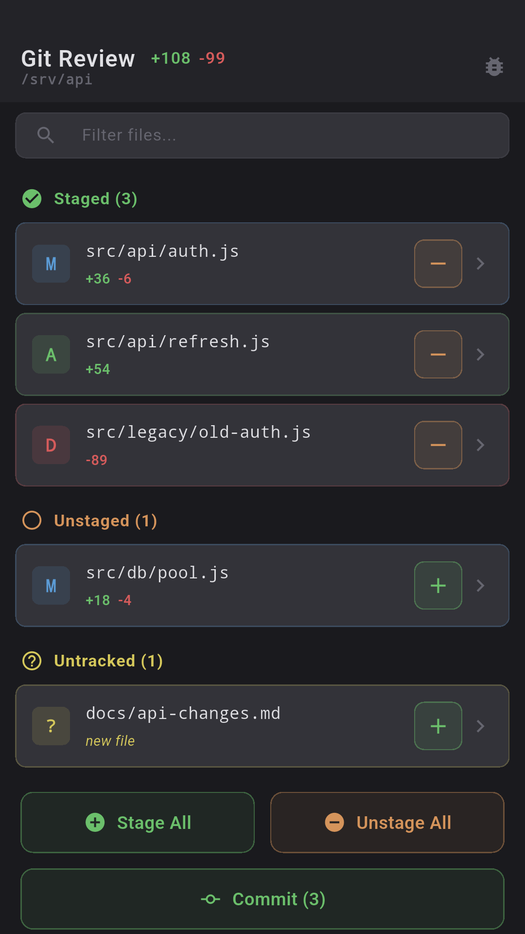 Git Changes