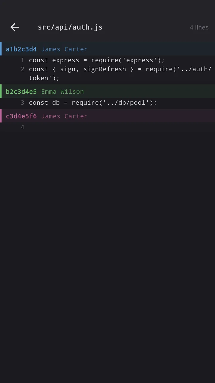 Git blame