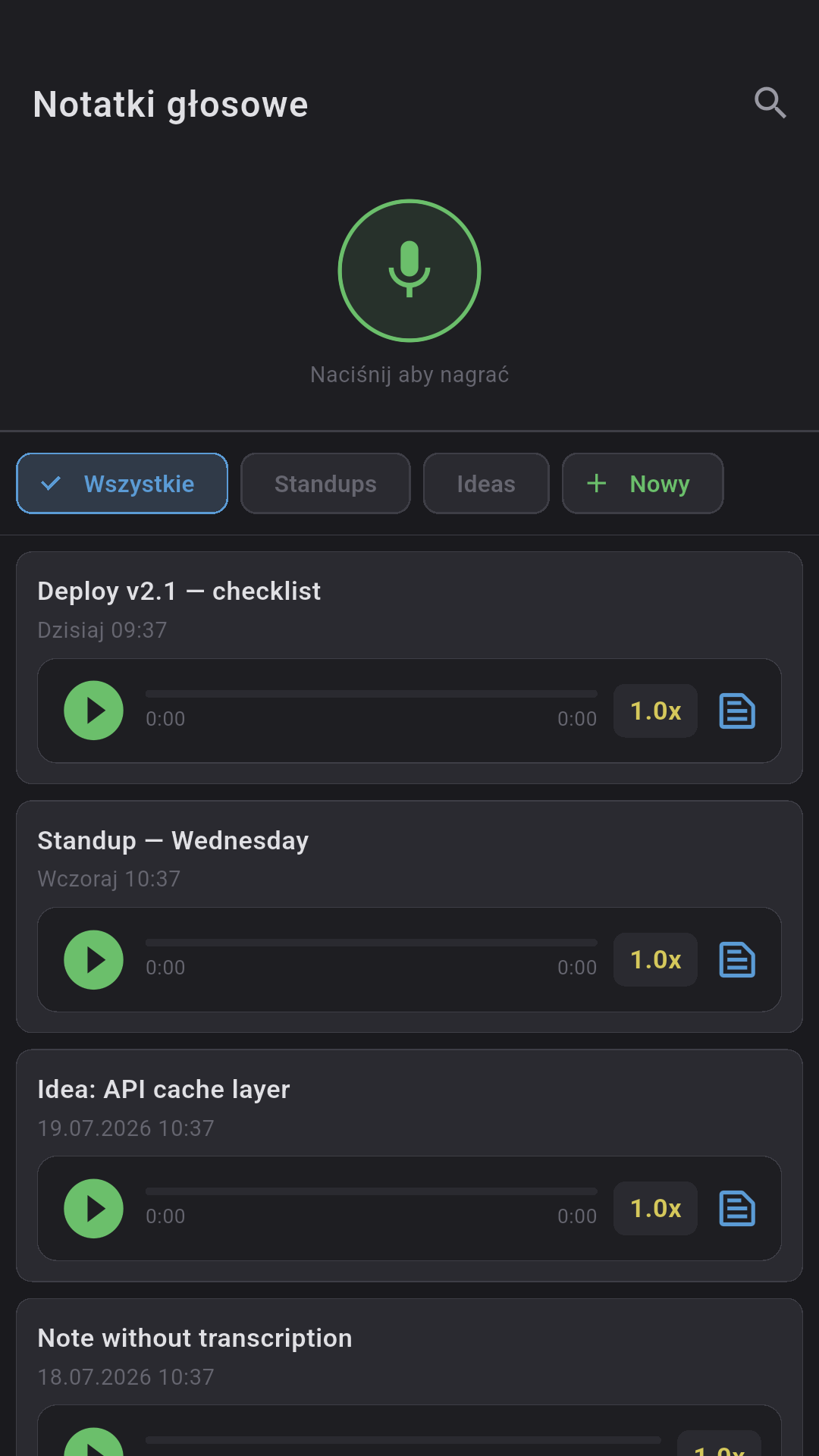 Voice Notes