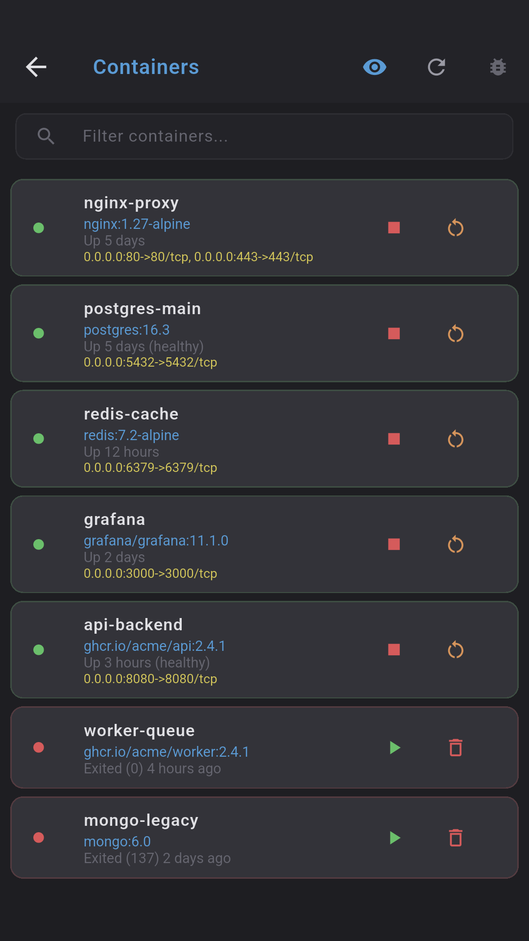 Docker Management