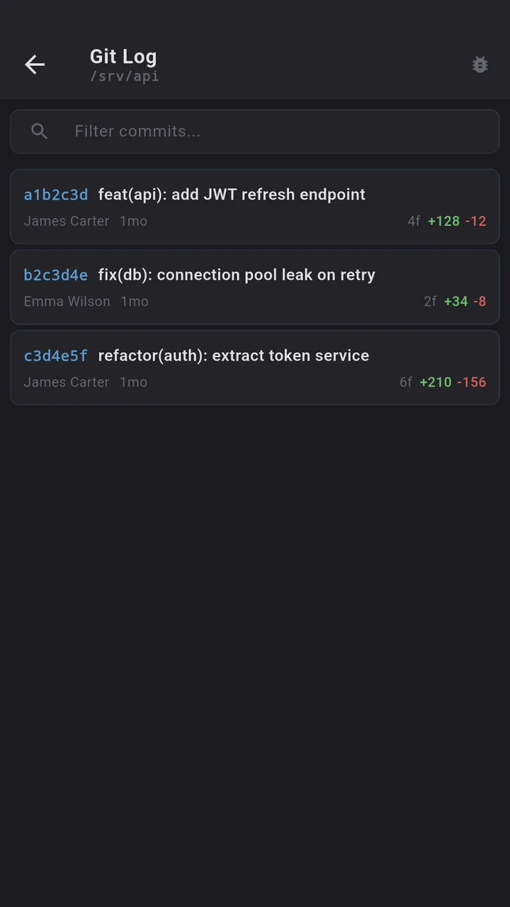Git log