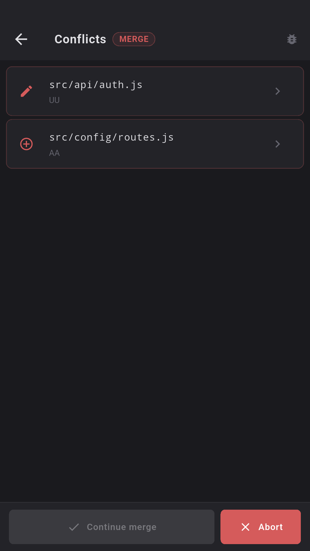 Merge conflicts