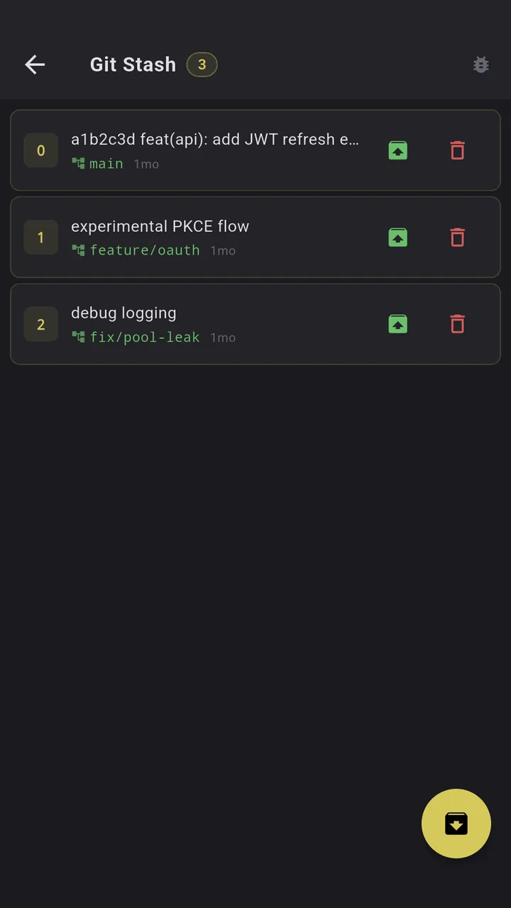 Git stash